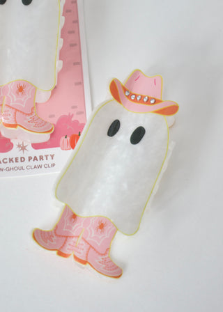 Cow-Ghoul Ghost Hair Claw Clip