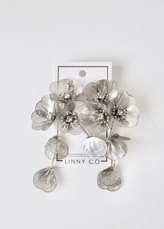 Audrey Flower Statement Earring