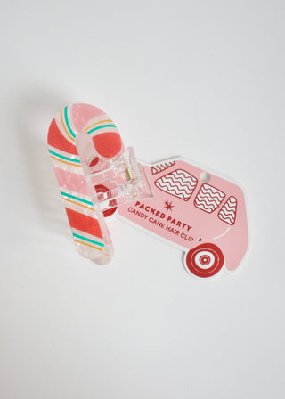 Candy Cane Hair Claw Clip