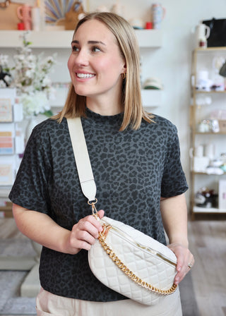 Boxy Leopard Top