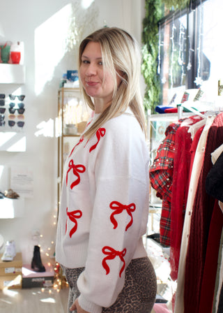 Bow Sweater - Ivory