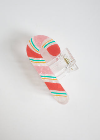 Candy Cane Hair Claw Clip