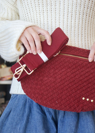 Suede Westlyn Woven Bum Bag