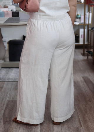 Scout Linen Pant - White