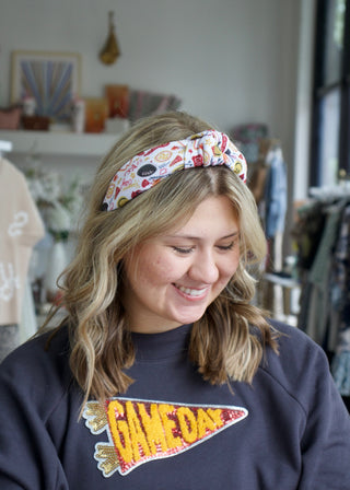 Football Knotted Headband