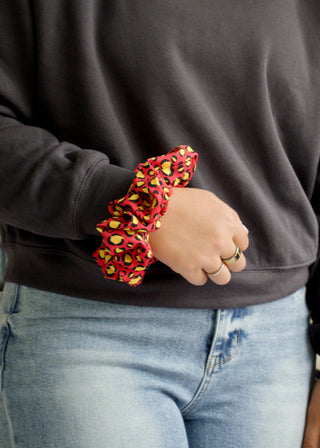 Football Oversized Scrunchy