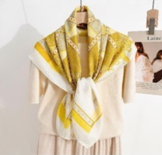 Golden Equestrian Scarf