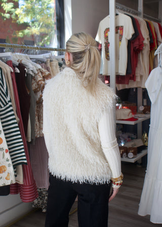 Harlow Collared Vest - Cream