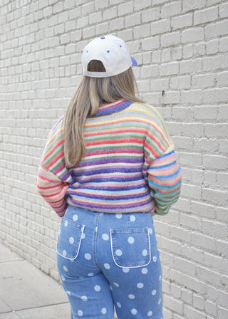 Rainbow Knit Cardigan