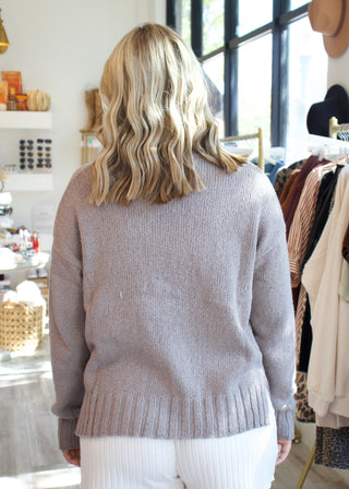 Beck Textured Sweater - Light Tavern