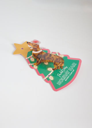 Santa Paws Hair Claw Clip