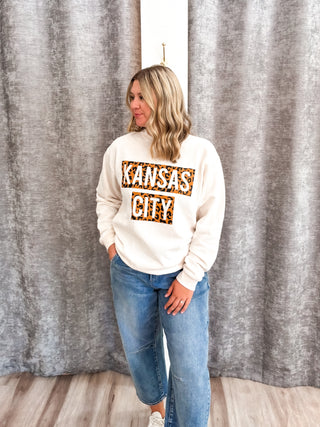 Ivory Leopard Signature Sweatshirt