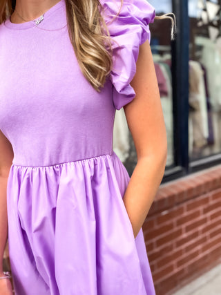 Beauty Midi Dress - Lilac