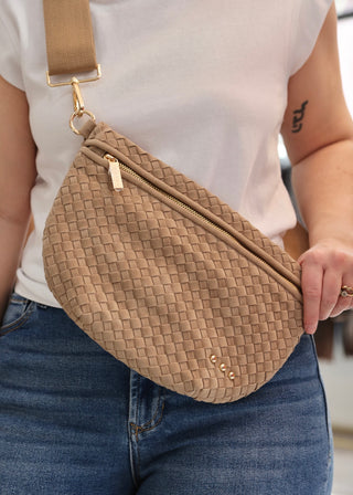 Suede Westlyn Woven Bum Bag