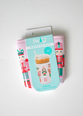Christmas Med Iced Cup Coolie - Sugar Plum Soldiers