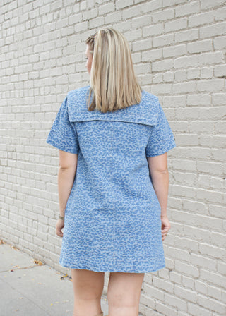 Animal Denim Mini Dress
