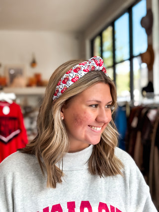 Football Knotted Headband