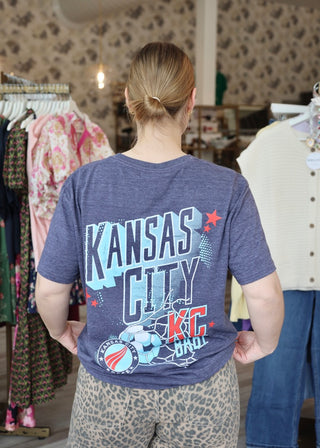 Navy KC Soccer Ball Tee