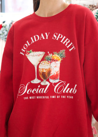 Holiday Spirit Social Club Sweatshirt
