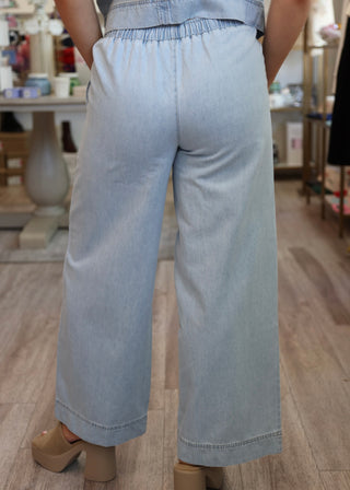 Daycation Denim Utility Pant - Coastal Water