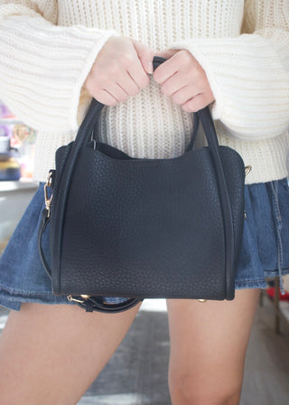 Ruby Compartment Satchel - Black