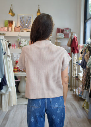 Knit Muscle Sweater - Lt. Taupe