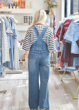 Fiona Wide Leg Overall - Moon Glow