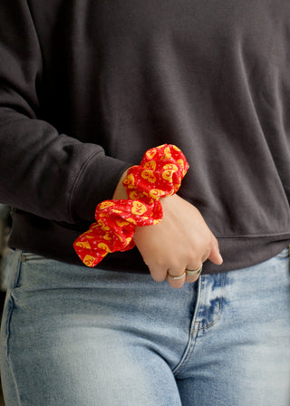 Football Oversized Scrunchy