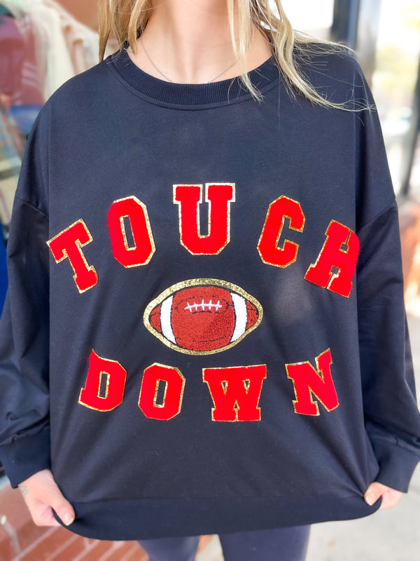 Touchdown Patch Sweatshirt - Black