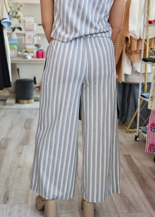Scout Knit Striped Pant - Cloud