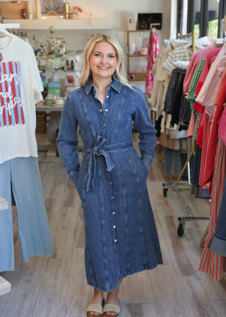 Bykapuca Dress - Mid Blue Denim