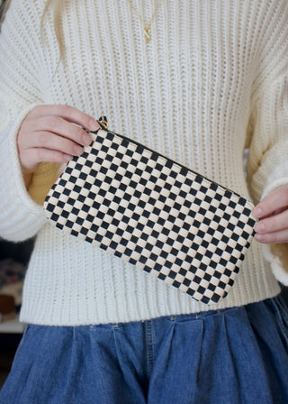 Emma Woven Clutch Wristlet