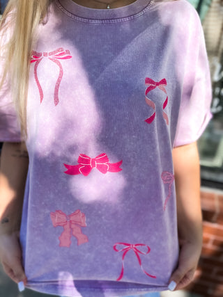 Bow Elements Tee - Lavender