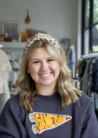 Football Knotted Headband
