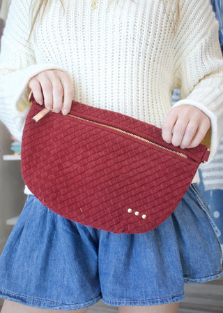 Suede Westlyn Woven Bum Bag