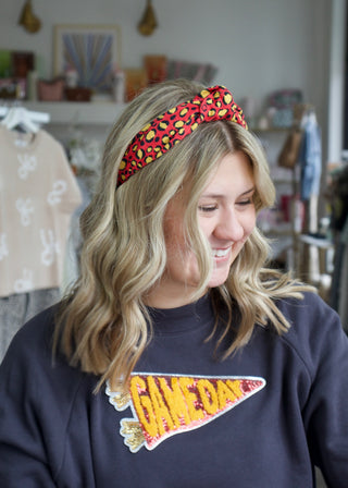 Football Knotted Headband