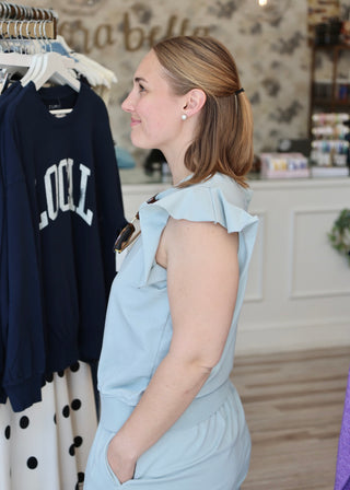 Layla Top - Aquamarine
