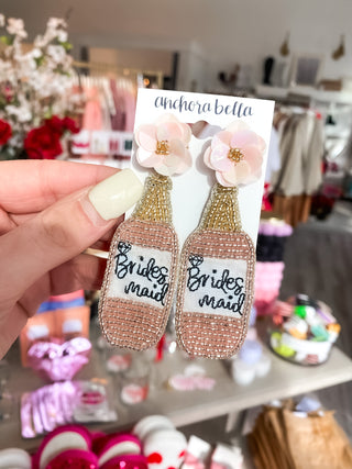 Bridesmaid Bottle Earrings
