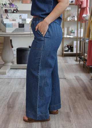Daycation Denim Utility Pant - Deep Water