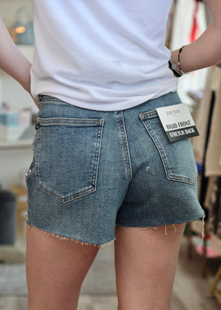 Judy Blue HW R.M. Cut Off Studded Shorts