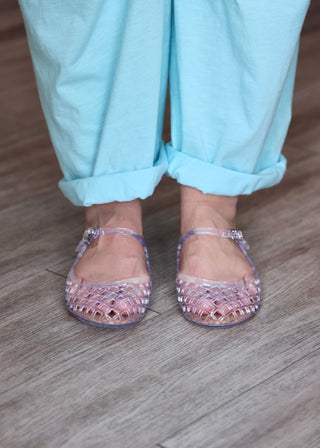 Bruce Jelly Mules - Clear