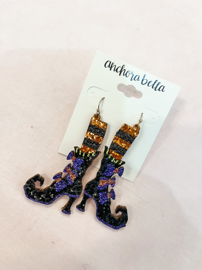 Witch Shoes Earrings