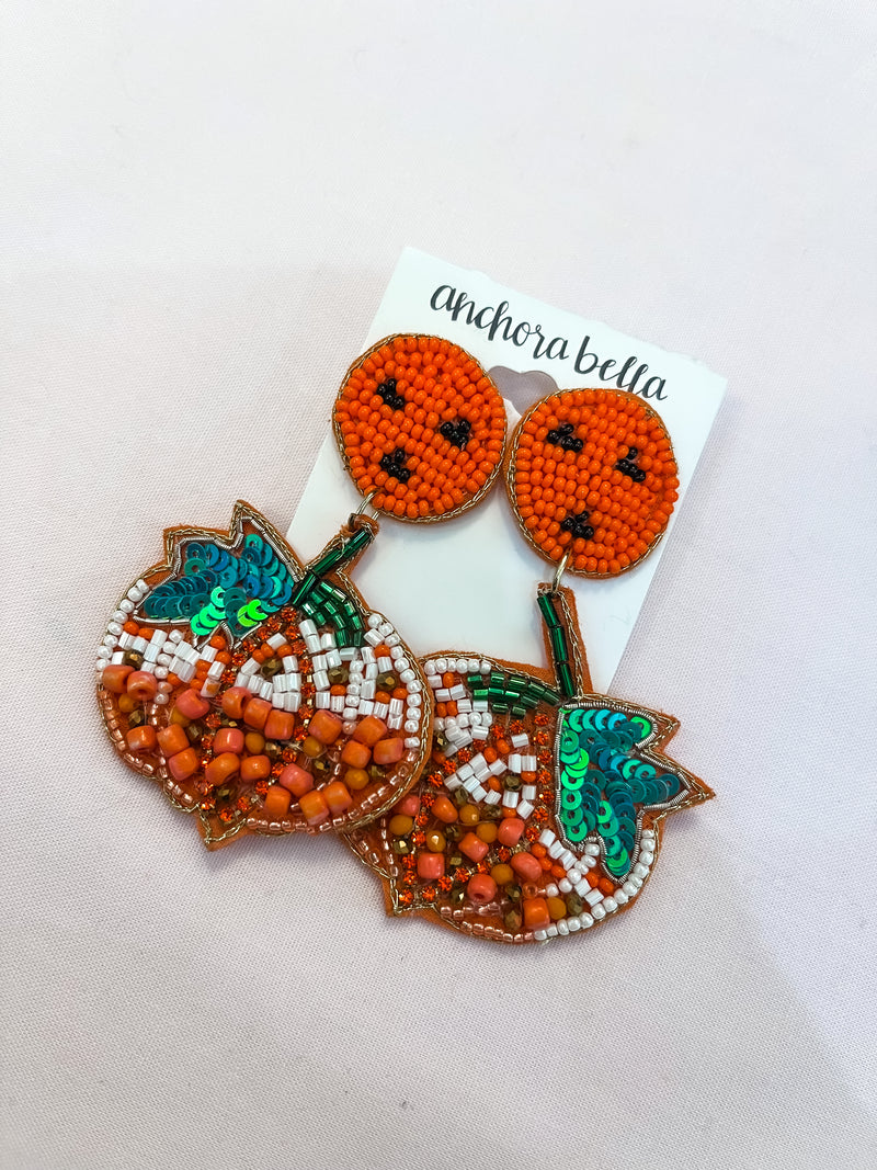 Pumpkin Post Earrings