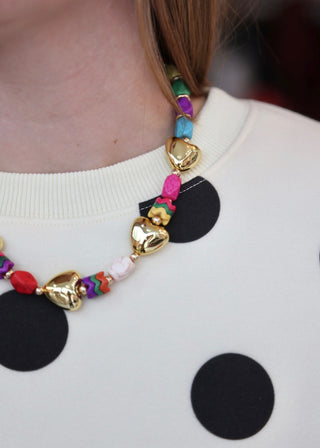 Heart Pop Gold Necklace