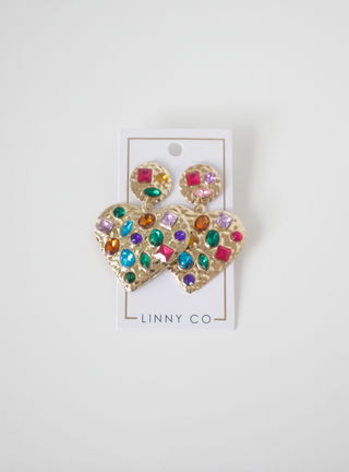 Cherie Heart Statement Earrings