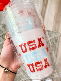 USA Party Cup Stack