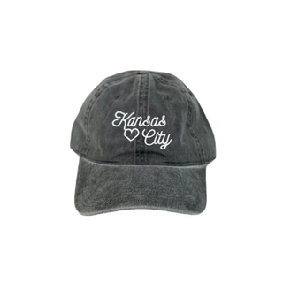 Kansas City Dark Grey Embroidered Hat