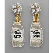 Team Bride Bottle Earrings